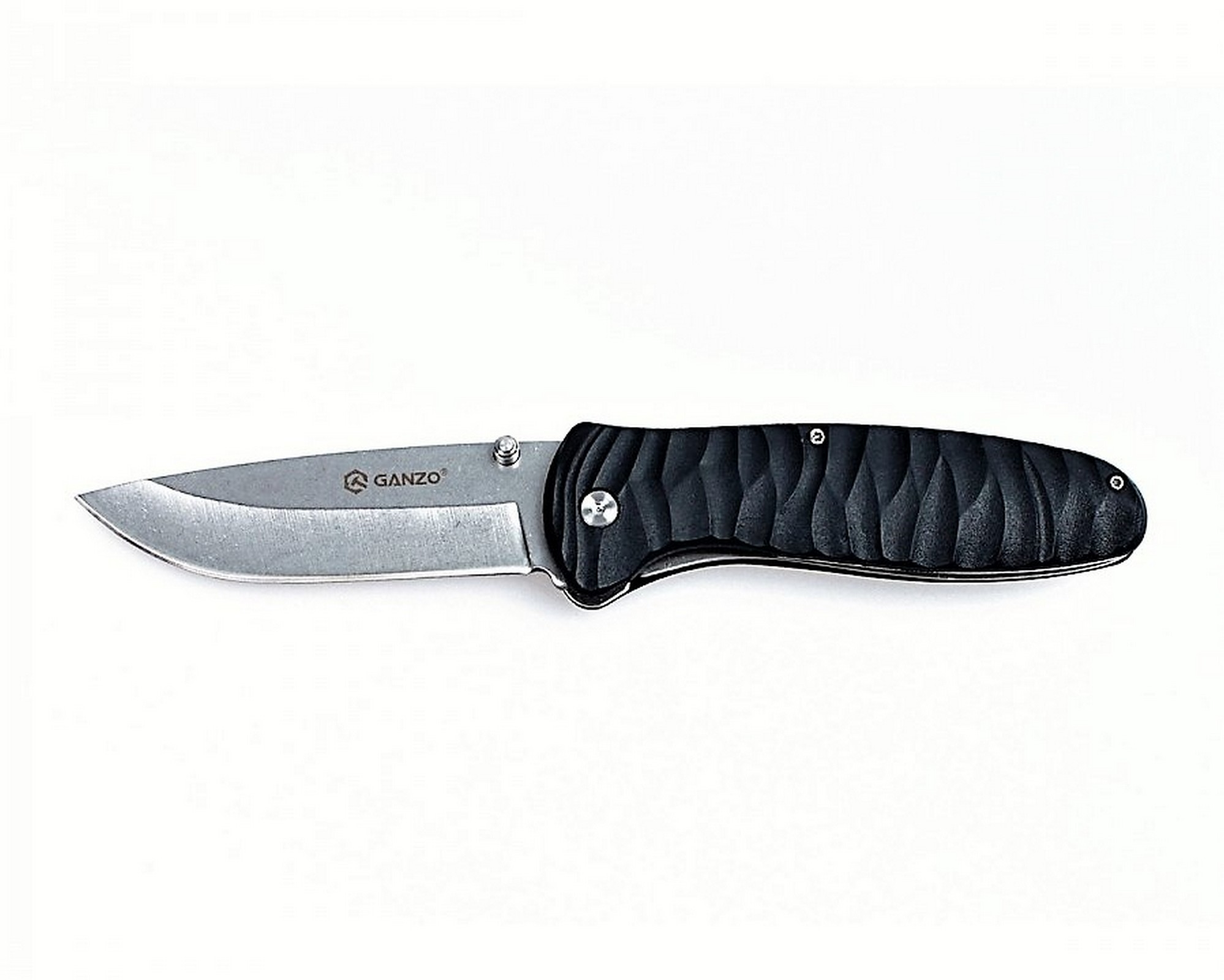 Klapp Taschen Einhand Outdoor Freizeit Angeln Zelten Messer GANZO G6252 Schwarz